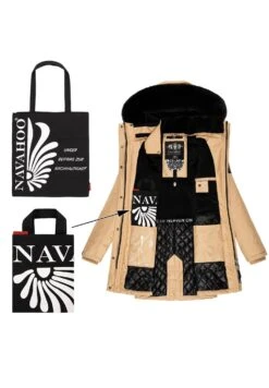 Navahoo Tiniis - Winterjas - Beige -Navahoo 1512d3647e894edbb72c7ace8b7b9753
