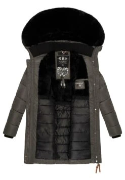Navahoo Paula - Winterjas - Anthracite With Black Fur -Navahoo 2570dac85b8b44a9ac5bd3caba759c90