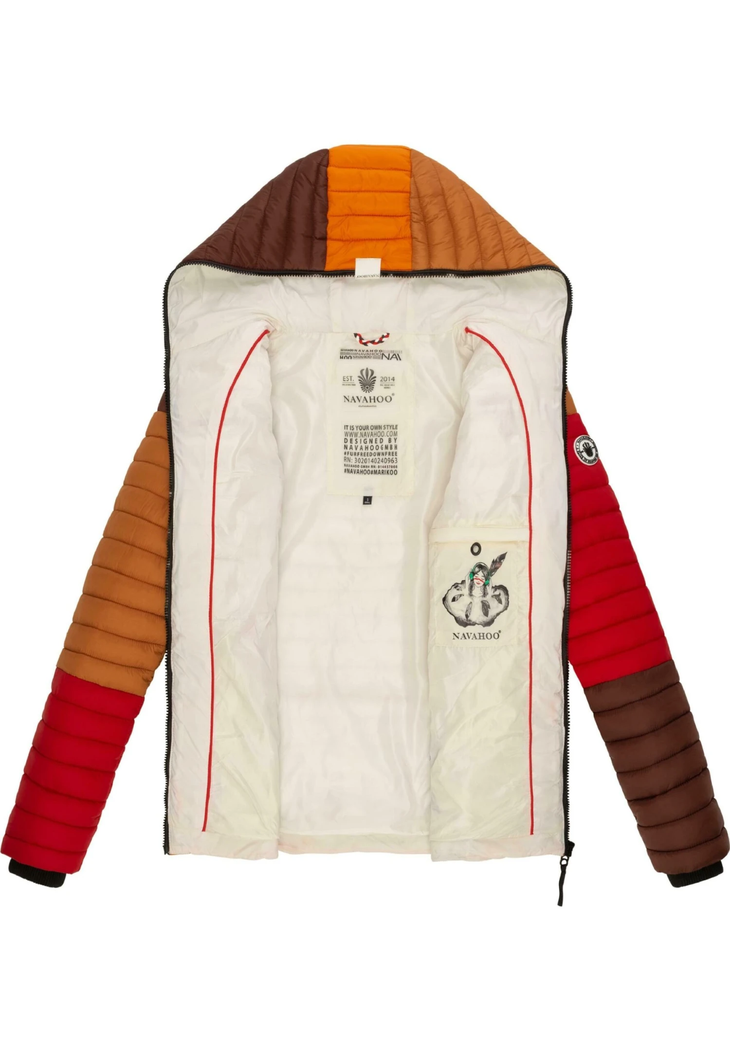 Navahoo Jas - Multicolour Autumn Leaves 10 Navahoo Jas - Multicolour Autumn Leaves - Afbeelding 8