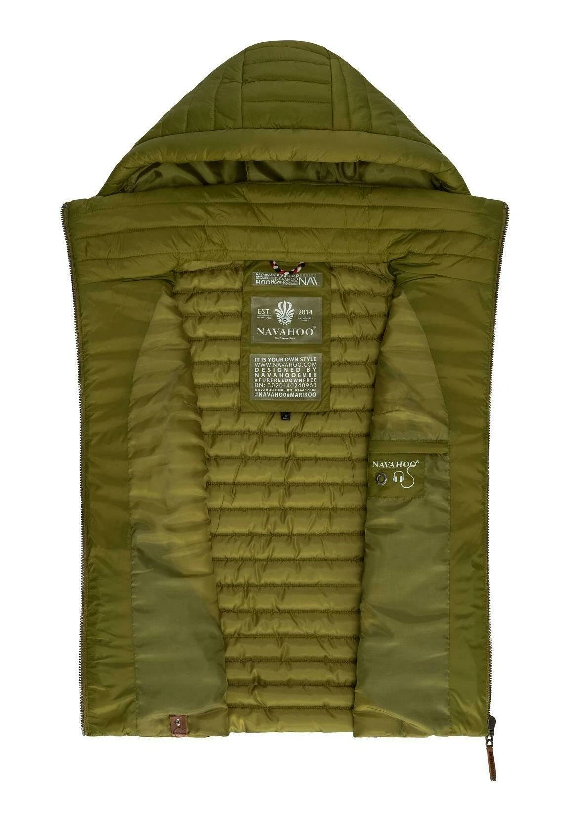 Navahoo Shadaa - Bodywarmer - Moss Green 6 Navahoo Shadaa - Bodywarmer - Moss Green - Image 4
