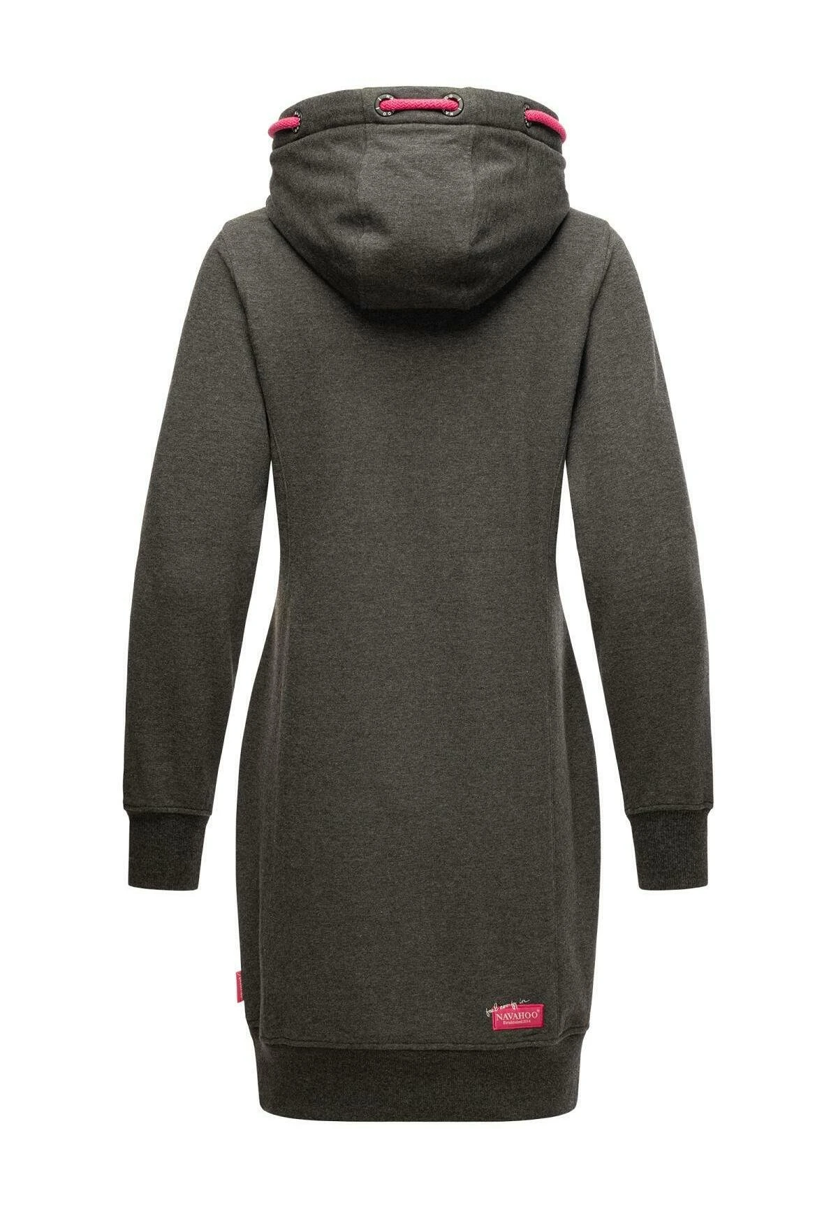 Navahoo Jurk - Dark Grey Melange 6 Navahoo Jurk - Dark Grey Melange - Afbeelding 5