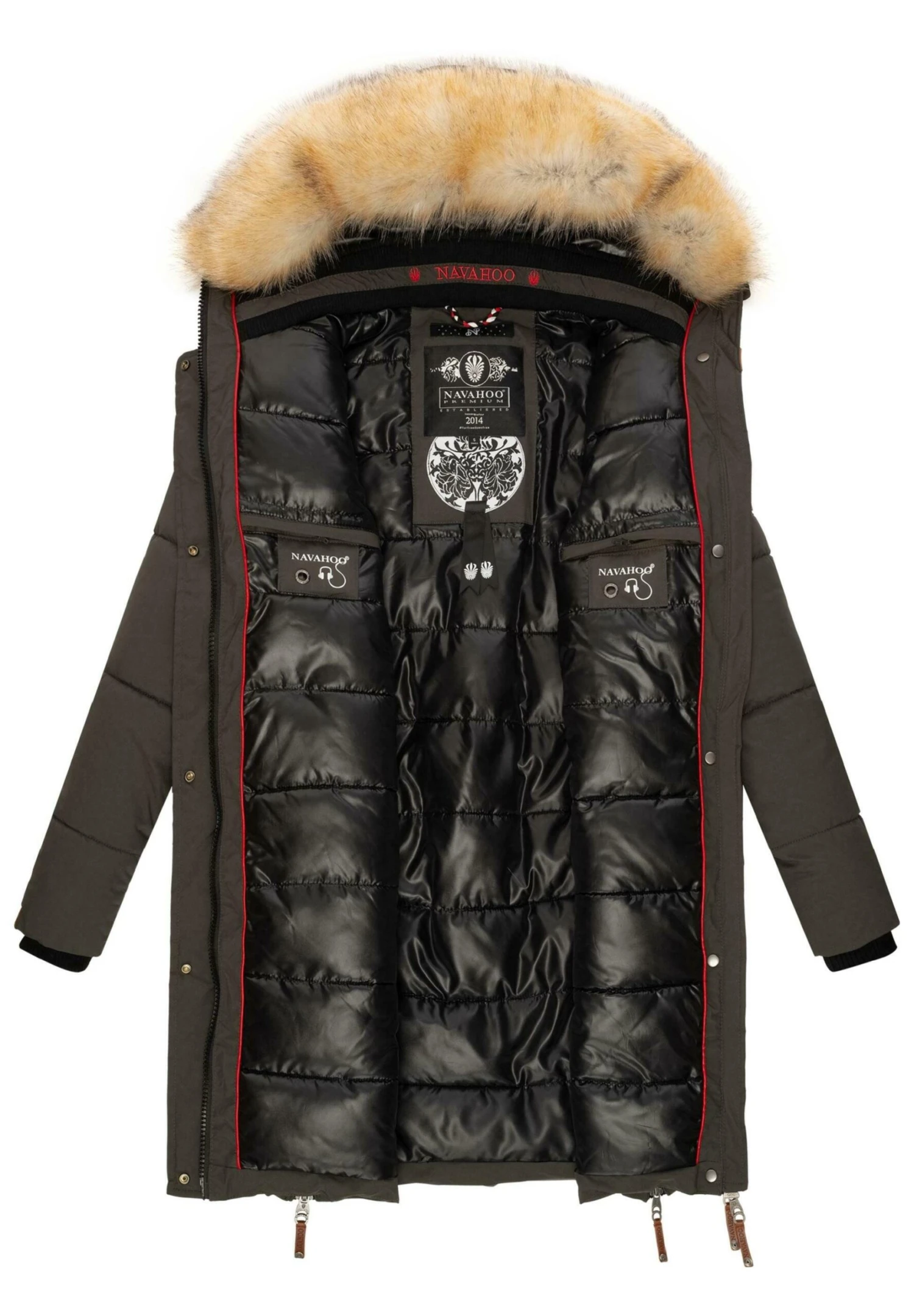 Navahoo Halina - Winterjas - Dark Grey 5 Navahoo Halina - Winterjas - Dark Grey - Image 3