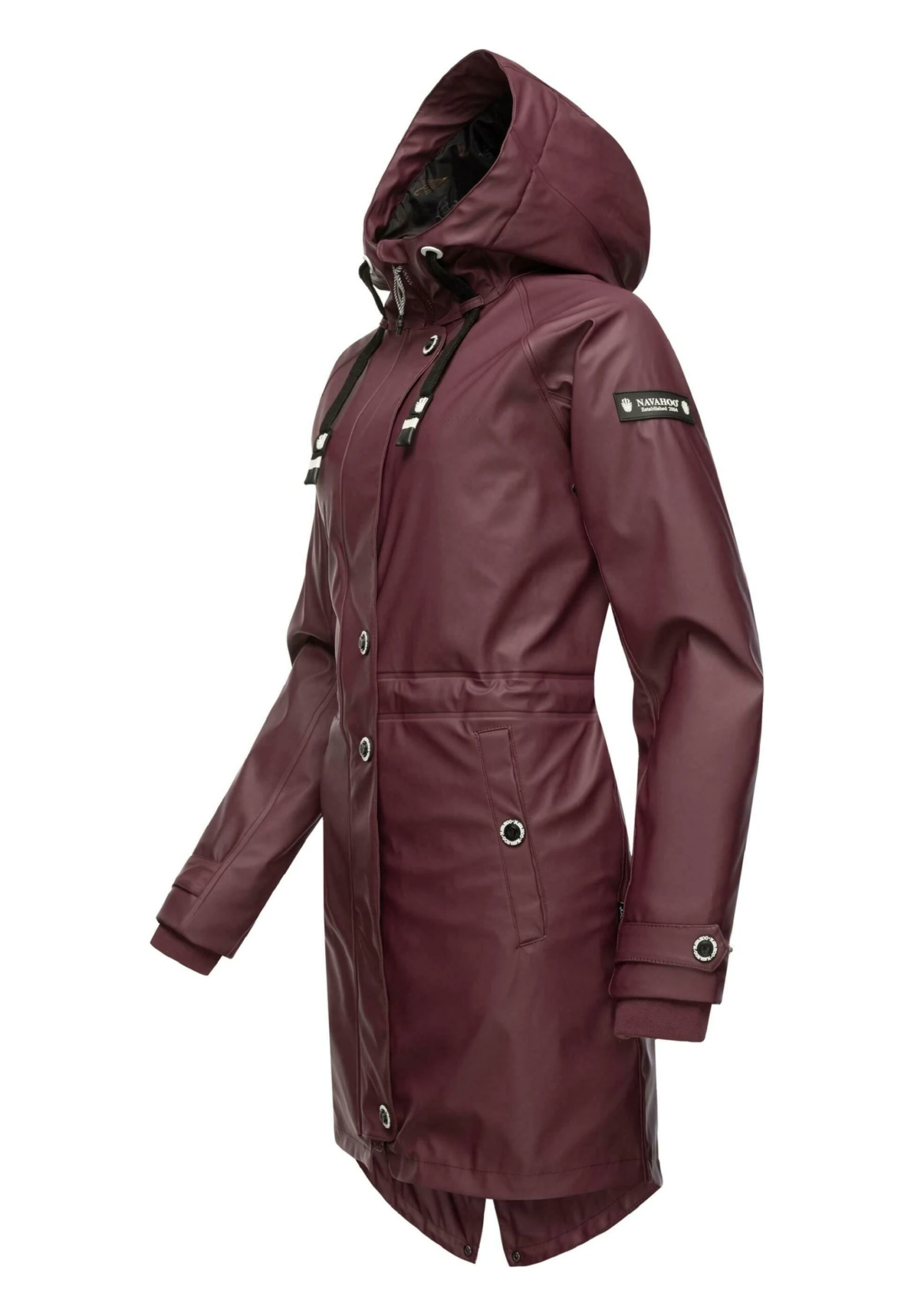 Navahoo Rainy Flower - Parka - Dark Red Melange 5 Navahoo Rainy Flower - Parka - Dark Red Melange - Image 3