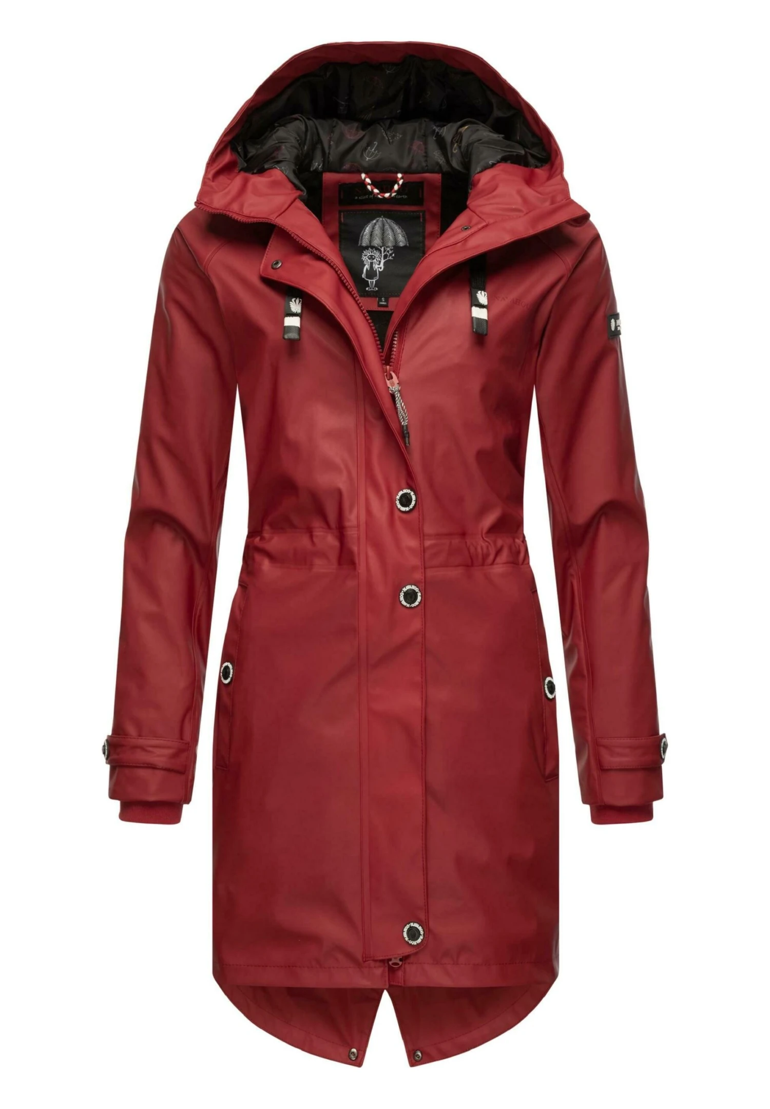Navahoo Rainy Flower - Parka - Blood Red 7 Navahoo Rainy Flower - Parka - Blood Red - Image 5