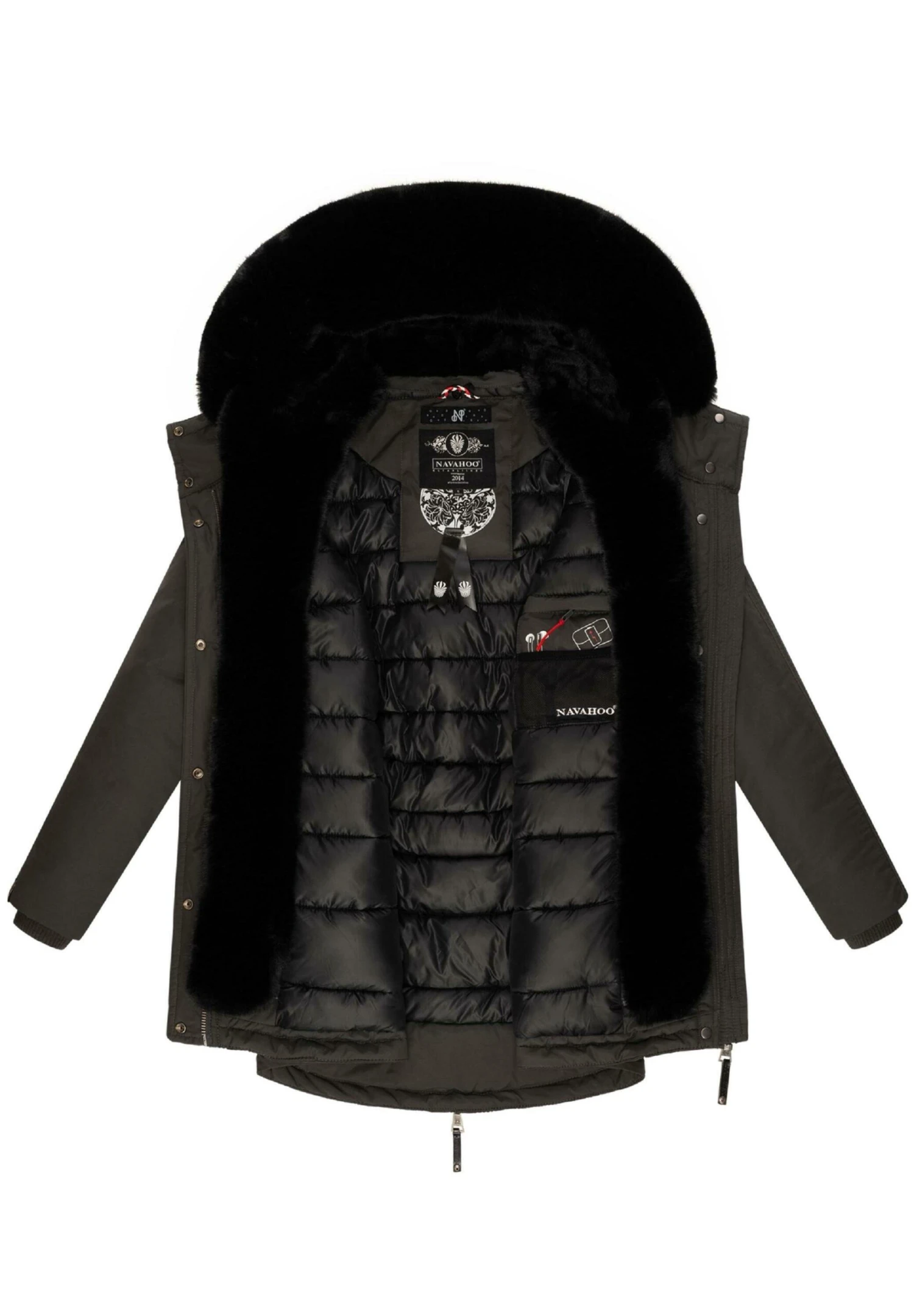 Navahoo Sweety Deluxe - Winterjas - Dark Grey 6 Navahoo Sweety Deluxe - Winterjas - Dark Grey - Afbeelding 4