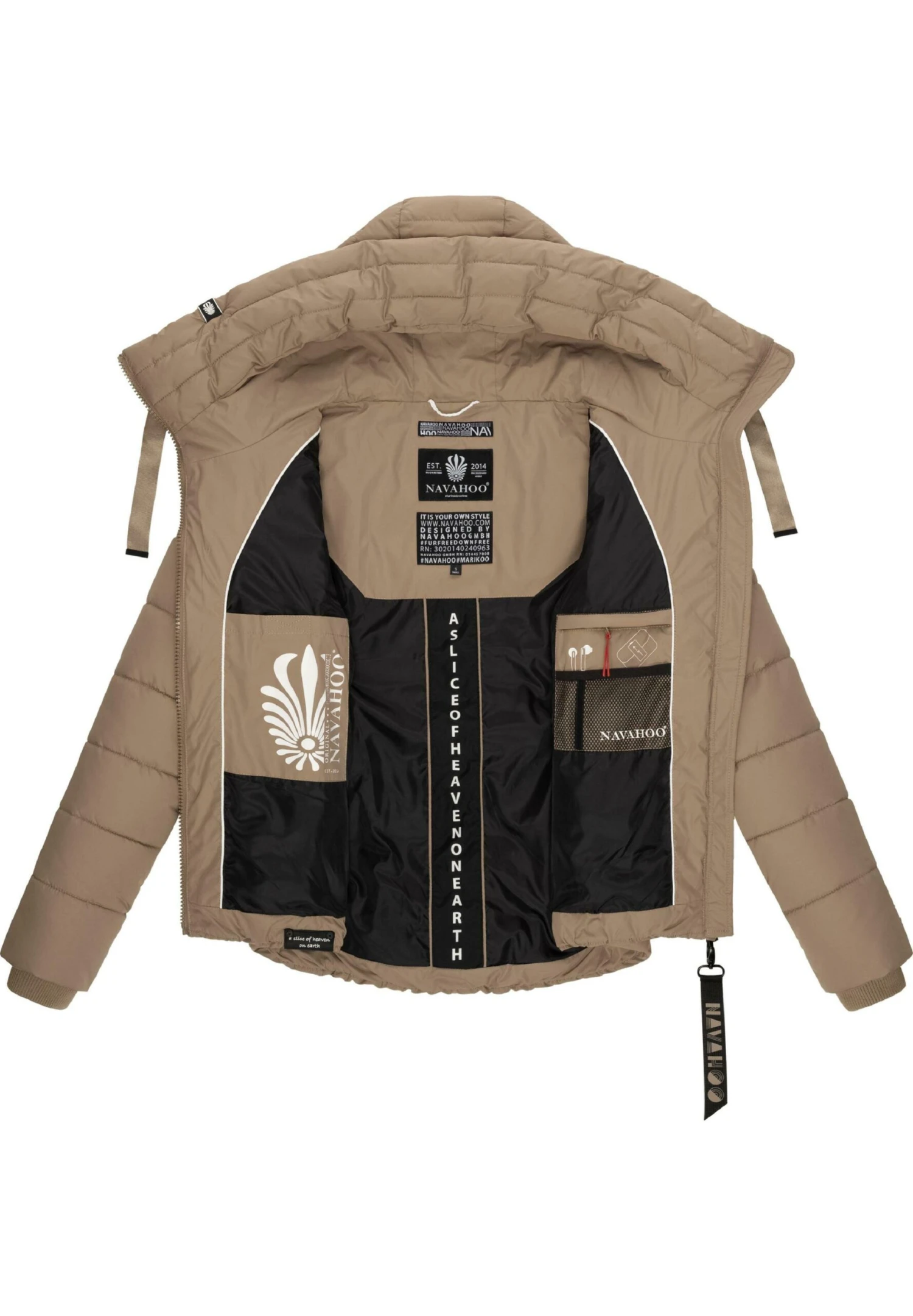 Navahoo Amayaa - Winterjas - Taupe 6 Navahoo Amayaa - Winterjas - Taupe - Afbeelding 4