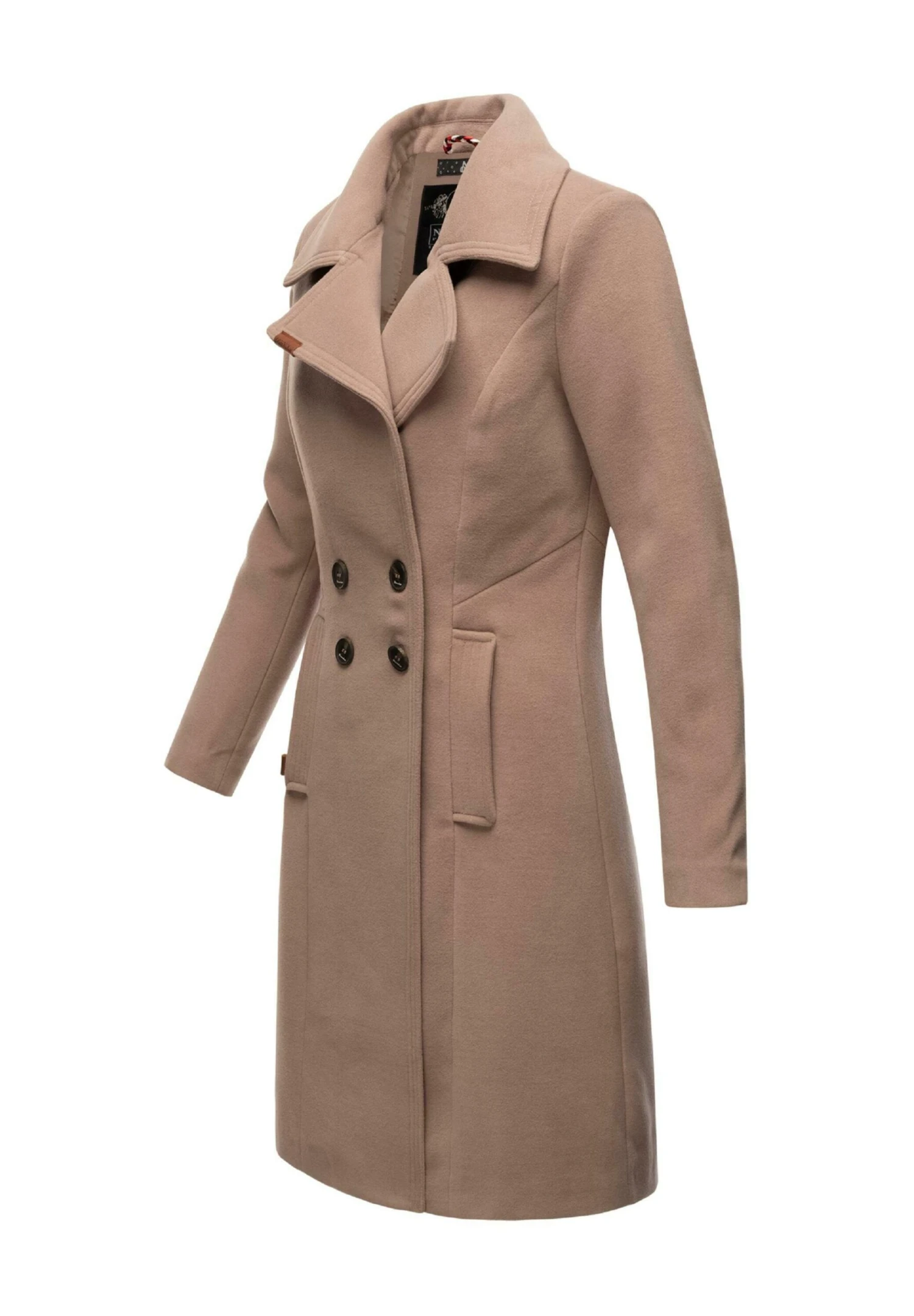 Navahoo Wooly - Halflange Jas - Taupe 7 Navahoo Wooly - Halflange Jas - Taupe - Image 5