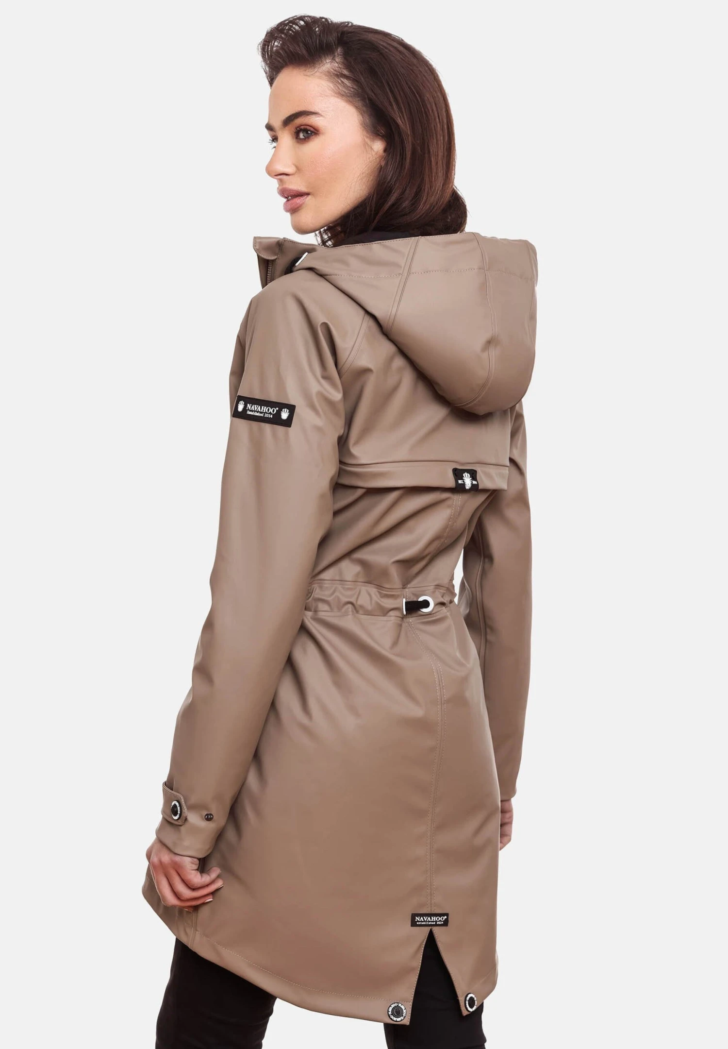 Navahoo Rainy Flower - Parka - Taupe 4 Navahoo Rainy Flower - Parka - Taupe - Afbeelding 2