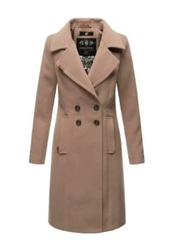 Navahoo Wooly - Halflange Jas - Taupe