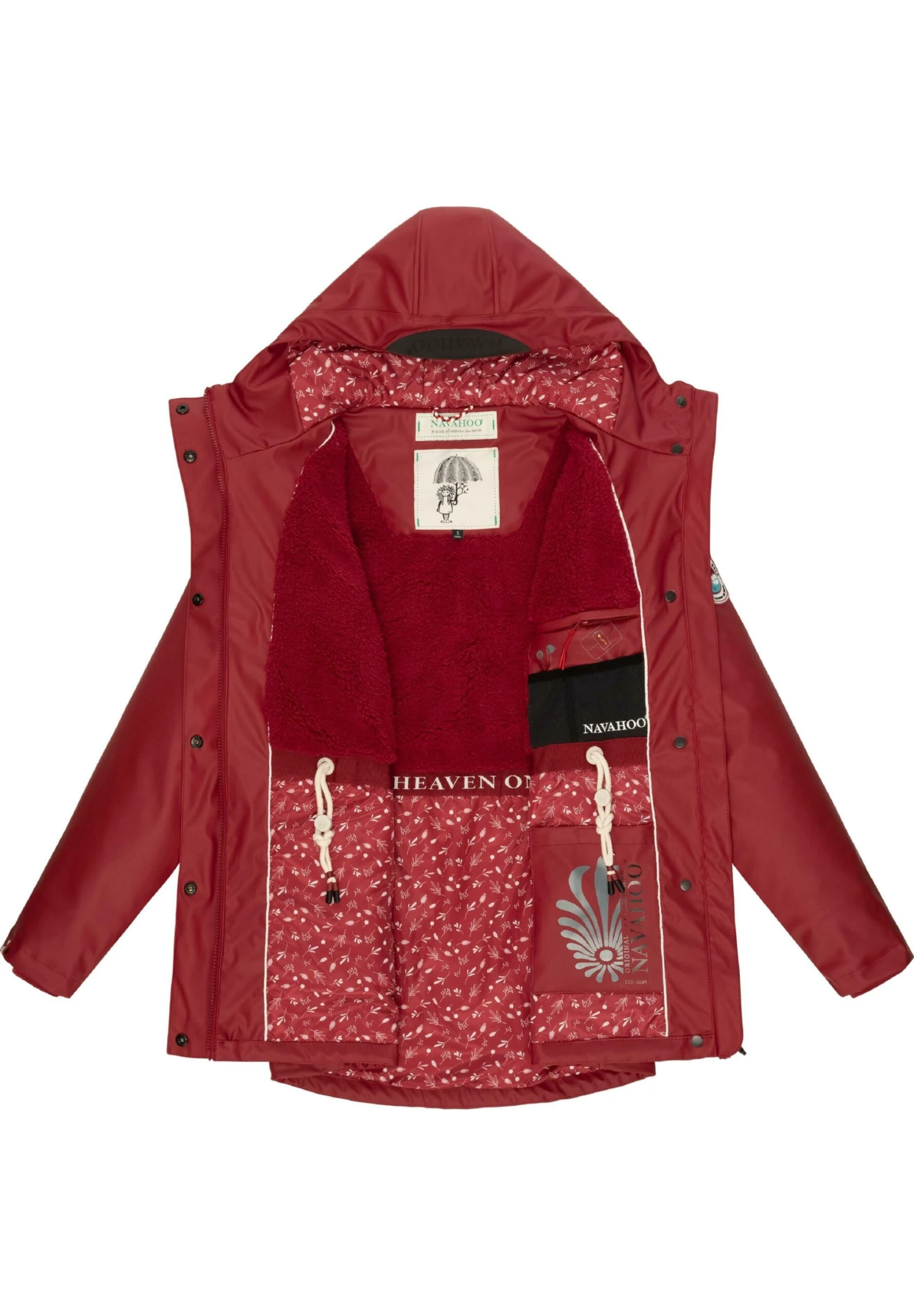 Navahoo Ocean Heart - Parka - Blood Red 5 Navahoo Ocean Heart - Parka - Blood Red - Image 3