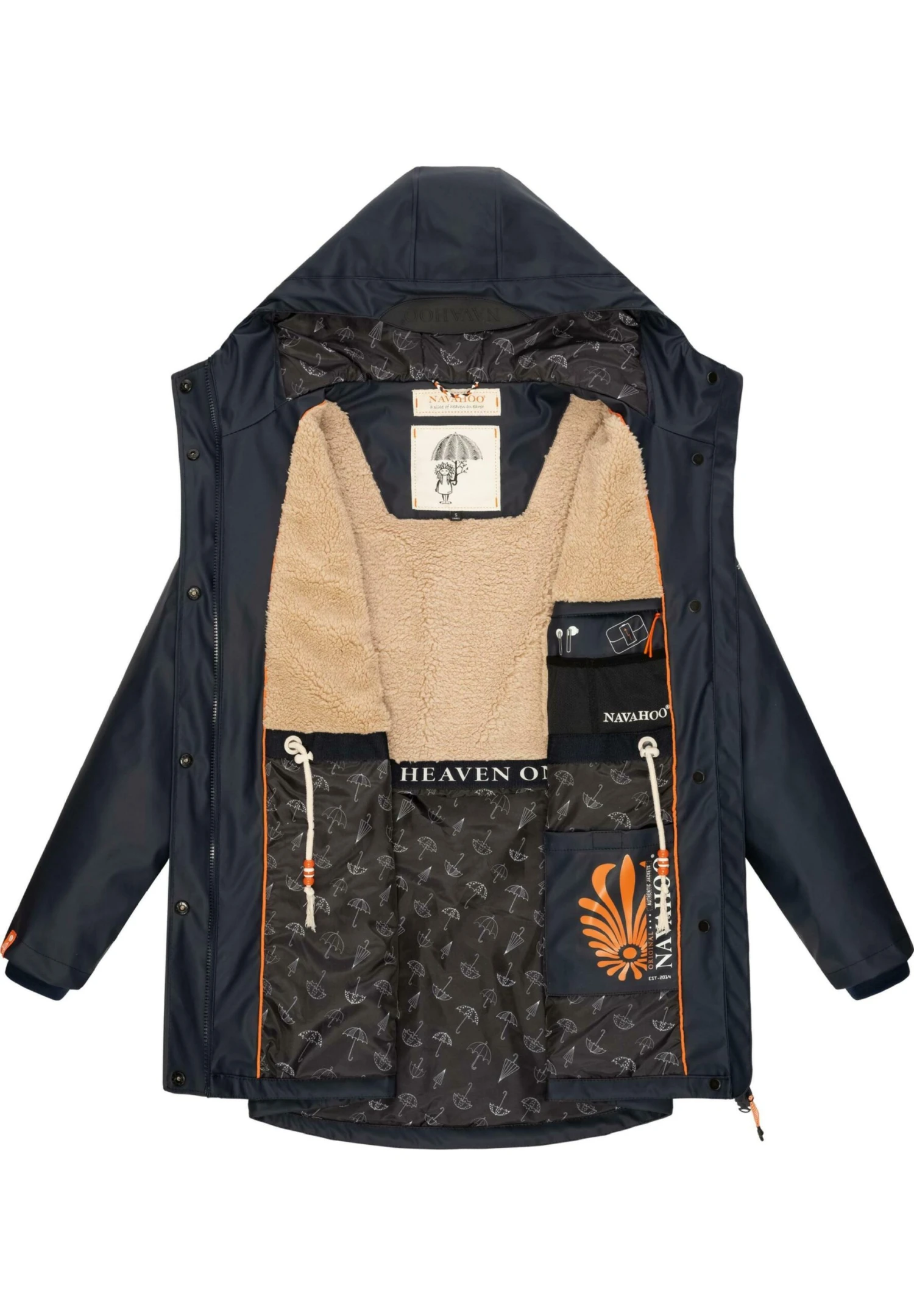 Navahoo Rainy Forest - Regenjas - Dark Blue 6 Navahoo Rainy Forest - Regenjas - Dark Blue - Image 4