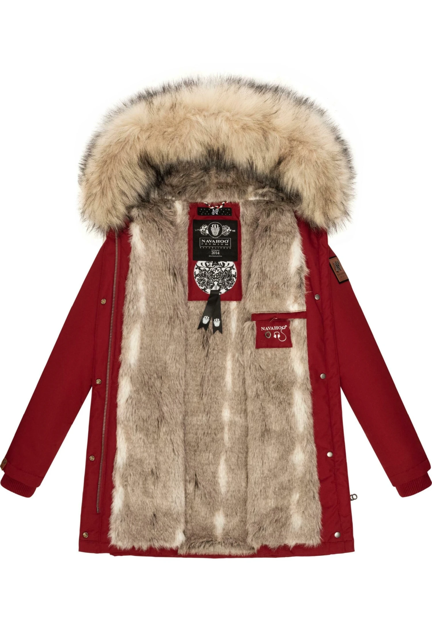 Navahoo Cristal - Winterjas - Blood Red 5 Navahoo Cristal - Winterjas - Blood Red - Image 3