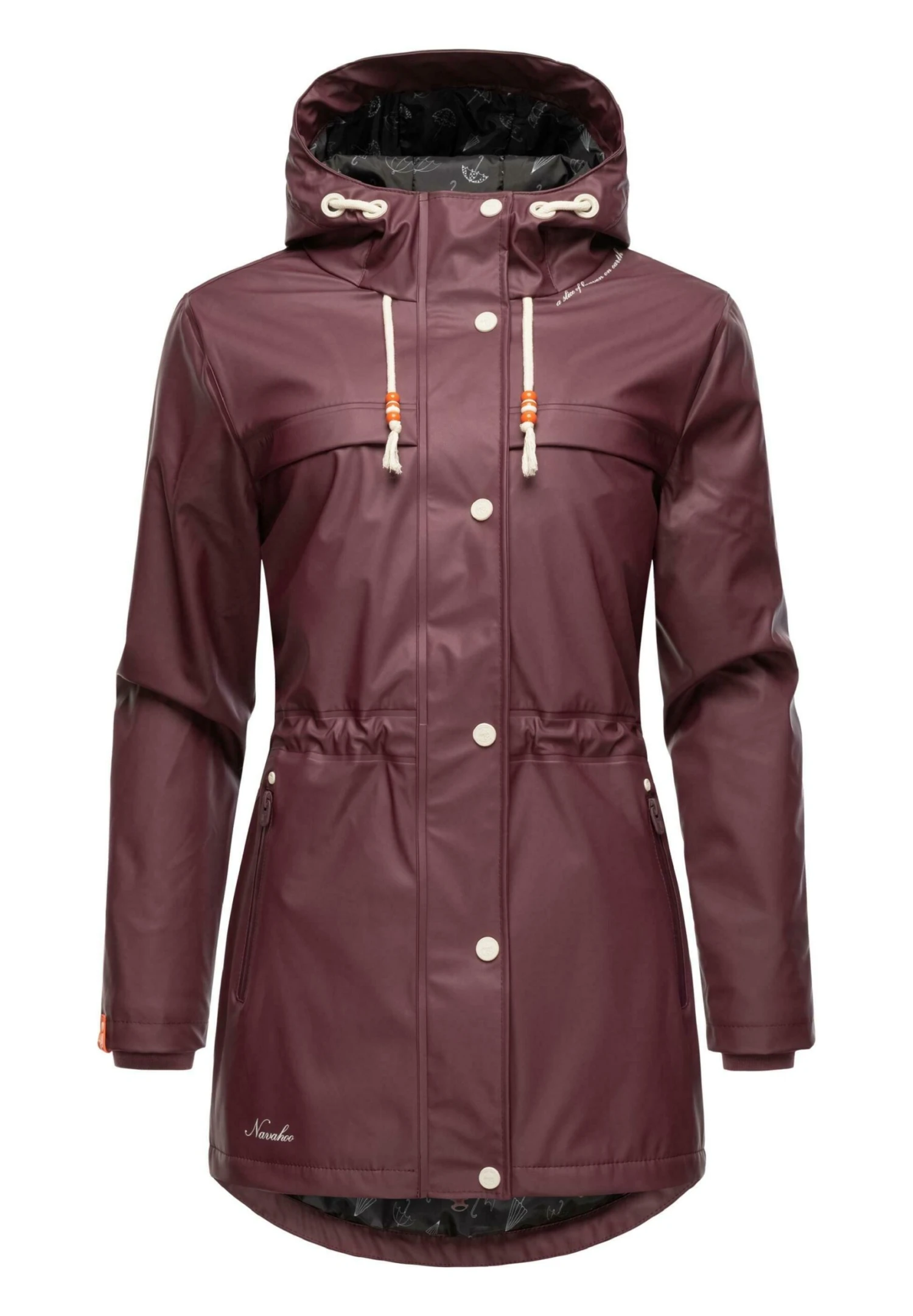 Navahoo Rainy Forest - Regenjas - Dark Red Melange 3 Navahoo Rainy Forest - Regenjas - Dark Red Melange