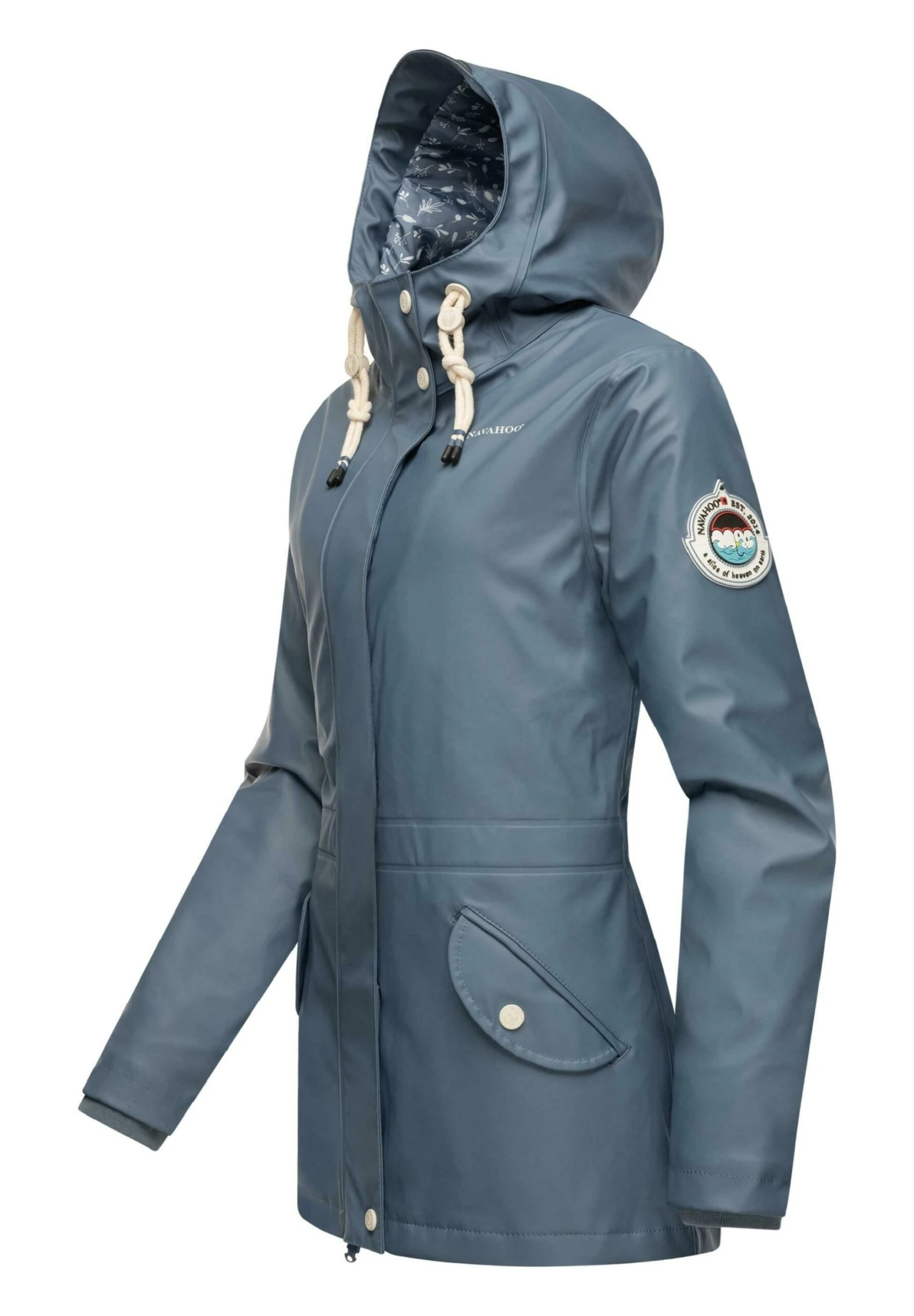 Navahoo Ocean Heart - Parka - Dusty Blue 6 Navahoo Ocean Heart - Parka - Dusty Blue - Image 4