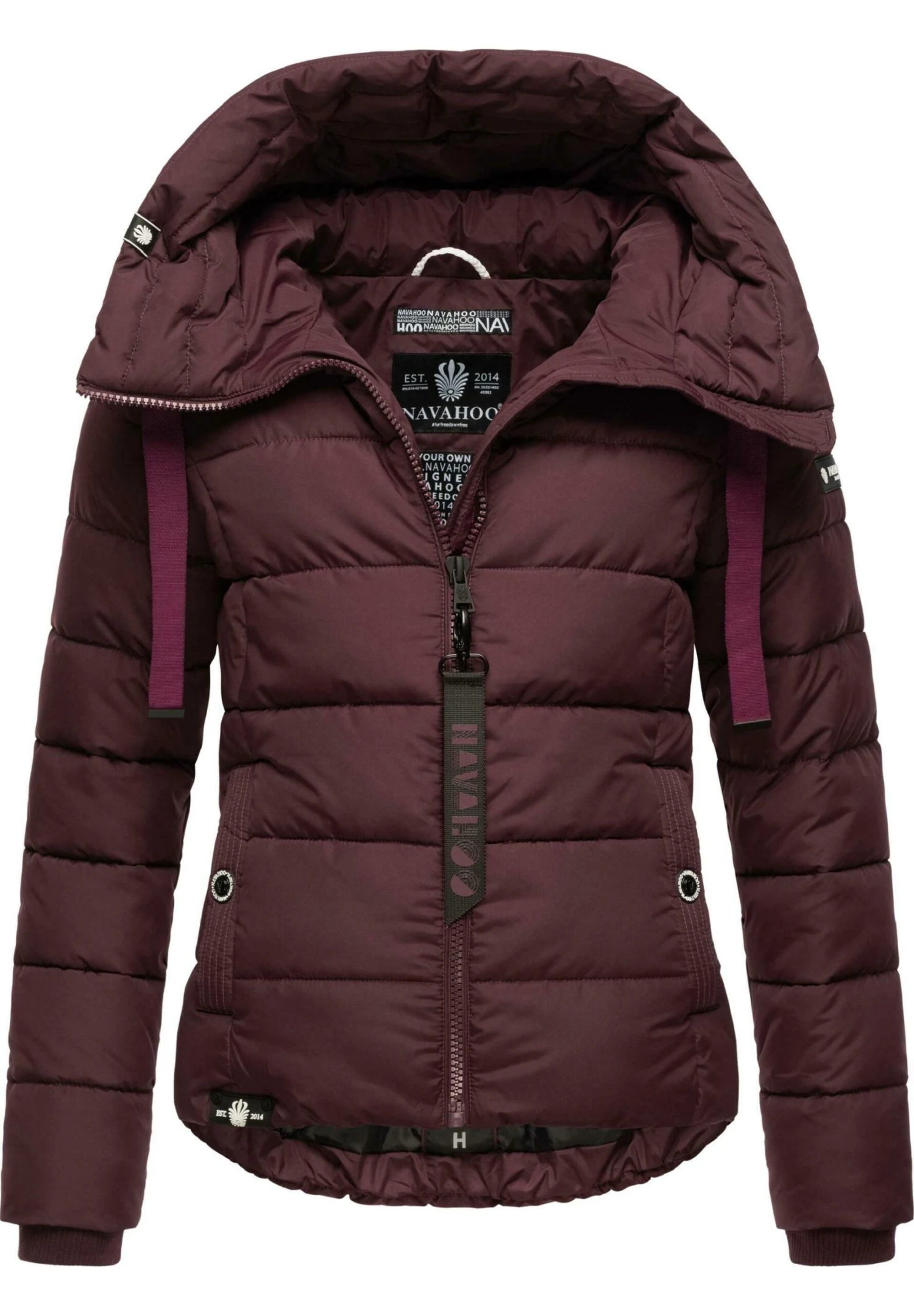 Navahoo Amayaa - Winterjas - Dark Red Melange 7 Navahoo Amayaa - Winterjas - Dark Red Melange - Image 5