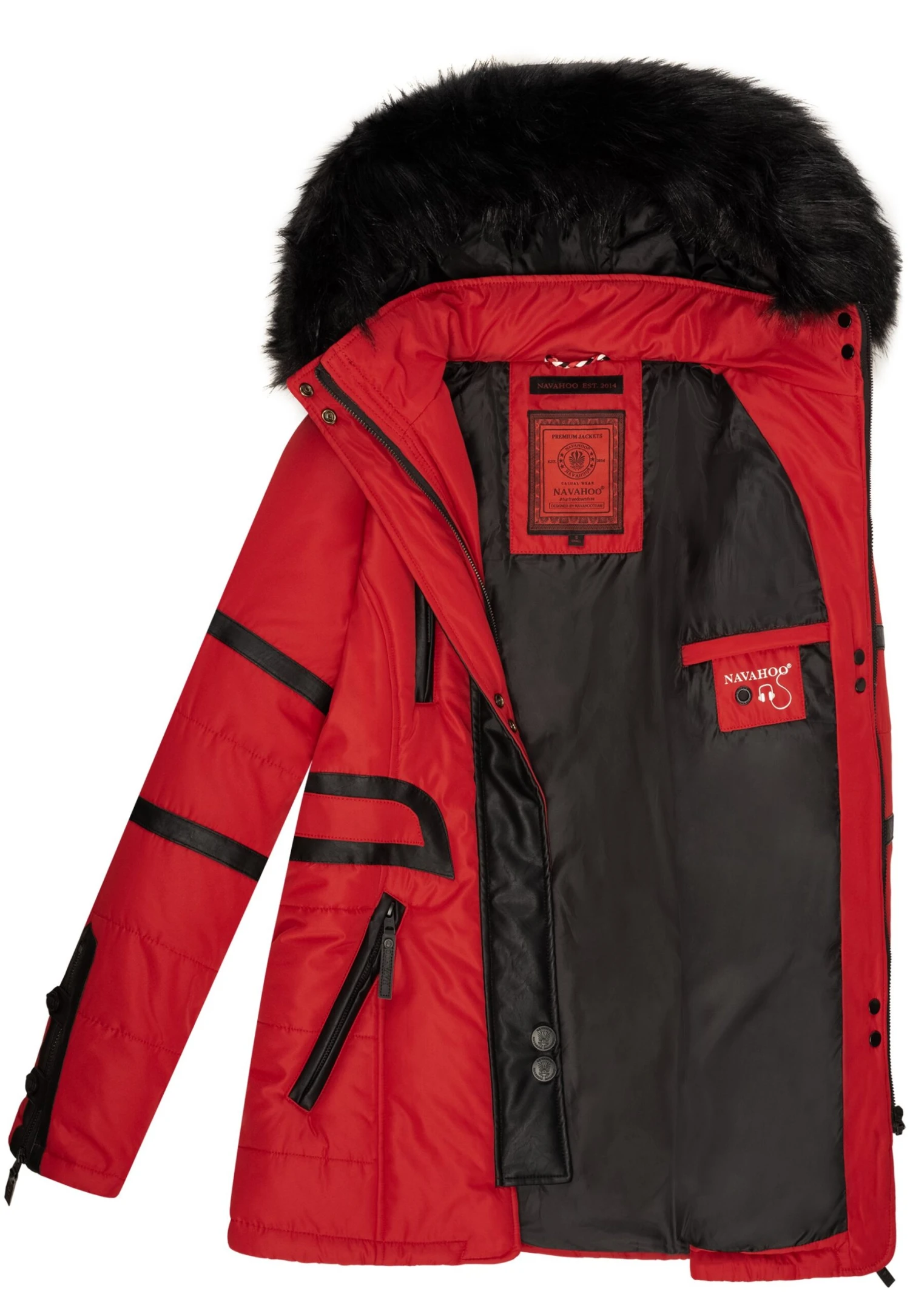 Navahoo Moon - Winterjas - Rot 6 Navahoo Moon - Winterjas - Rot - Image 4