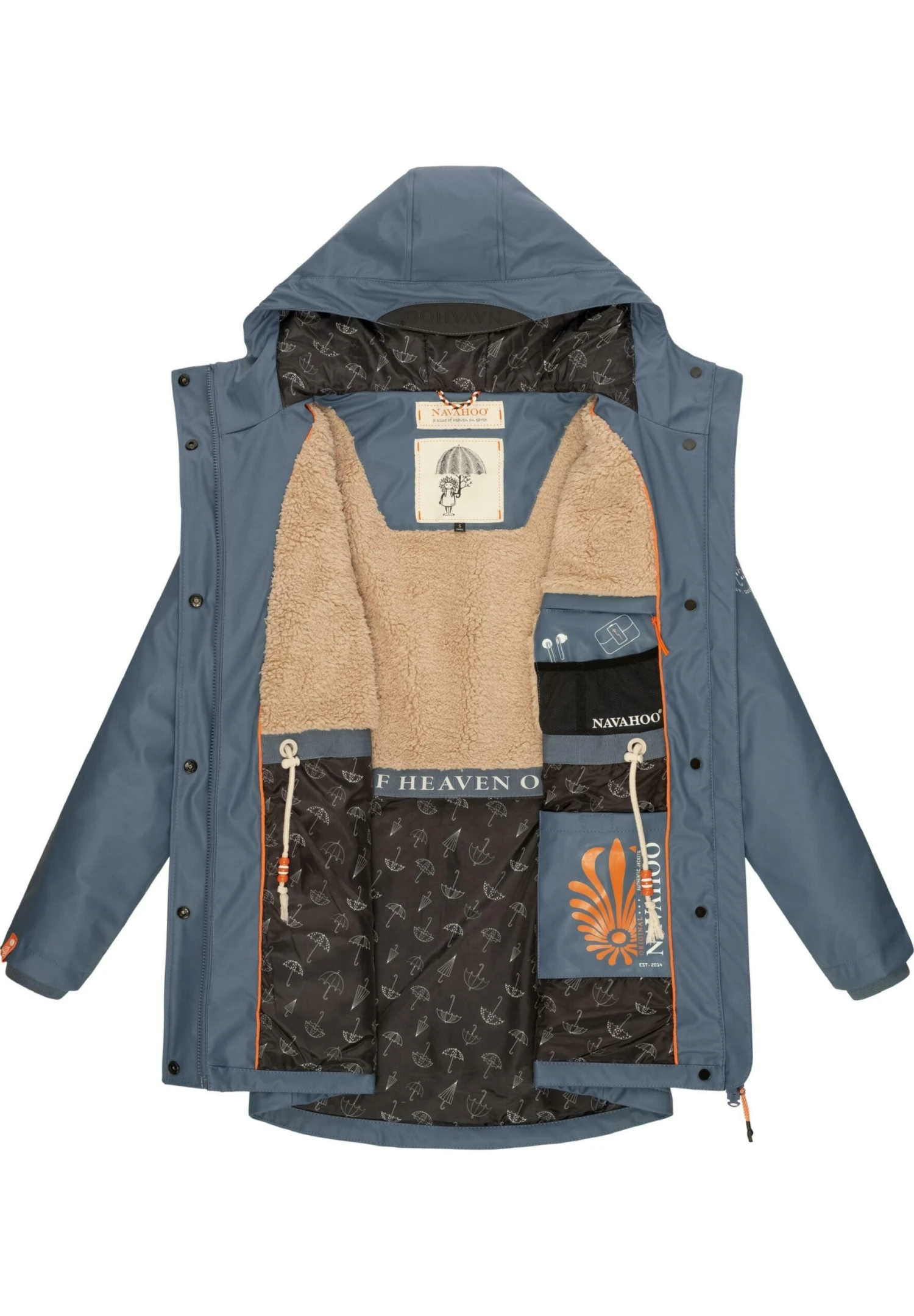 Navahoo Rainy Forest - Regenjas - Dusty Blue 6 Navahoo Rainy Forest - Regenjas - Dusty Blue - Image 4