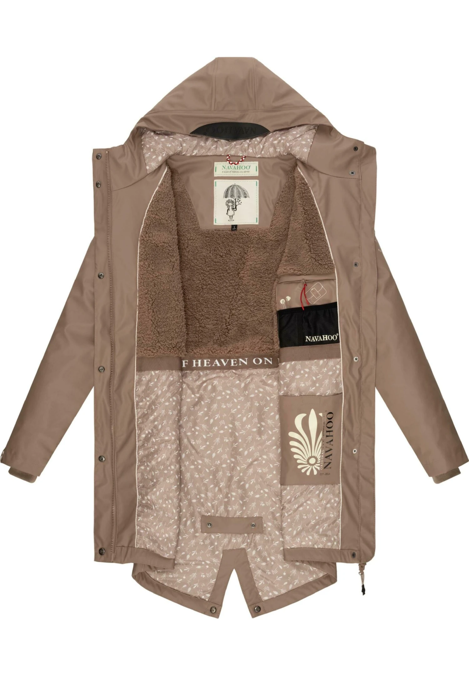 Navahoo Flower Of Ocean - Parka - Taupe 6 Navahoo Flower Of Ocean - Parka - Taupe - Image 4